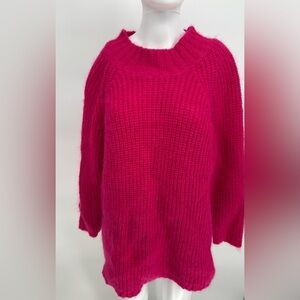 Secrets Sun Prints - Bold Pink - Wool - Mohair Wool - Medium